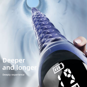 Dilator Anal Bergetar Kuat Bentuk Tentakel Gurita Ekstra Panjang, Mainan Seks untuk Stimulasi Puting dan Klitoris - Product Image 4