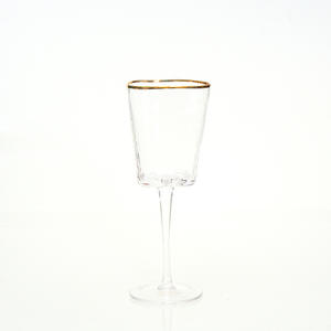 Ensemble de verres à vin à bord doré martelé, flûtes à <span class=keywords><strong>champagne</strong></span> en cristal rose <span class=keywords><strong>et</strong></span> gris fumé, gobelets en verre texturé de luxe pour mariage <span class=keywords><strong>et</strong></span> réceptions - Product Image 6