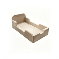 Nouveau lit de sol pliable et inclinable en velours écologique pour tout-petits, design bas au sol, sans cadre, pour salon 2026