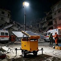 Tarımsal Yollar, Tema Parkları Kullanımı İçin Taşınabilir ve Mobil Güneş Enerjili Güvenlik Aydınlatma Treyleri - Ritevolt RST-3P