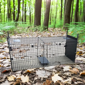 Grande <span class=keywords><strong>cage</strong></span> de <span class=keywords><strong>piège</strong></span> pour animaux pour <span class=keywords><strong>sanglier</strong></span> et chien <span class=keywords><strong>Cage</strong></span> de <span class=keywords><strong>piège</strong></span> pour chien antiparasitaire efficace - Product Image 1
