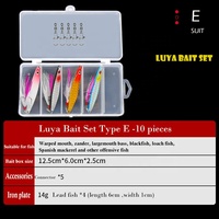 Équipement de pêche multi-spécifications, crankbait artificiel vairon popper vib kit d'appâts durs et souples pour la pêche
