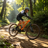 Vélo de montagne 24 vitesses, cadre entièrement antichoc, freins à disque, roues de 27 pouces, selle ergonomique pour hommes et femmes
