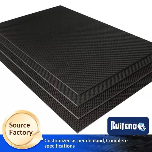Wholesale Hot Sale Carbon Sheet Thickness 0.2mm 0,5mm 1mm Glossy Matte 3k Carbon Fiber Plate