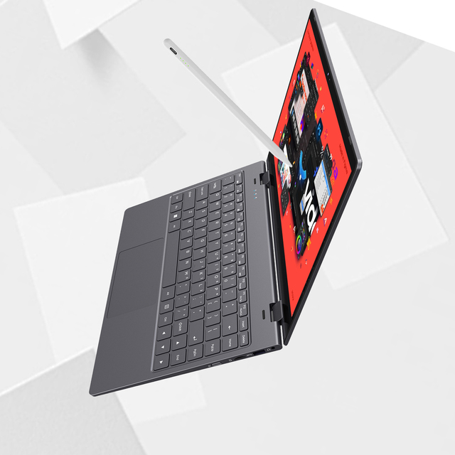 GreatAsia 14-Inch Notebook Touch Screen 8GB RAM+1TB/512GB SSD Win11 Intel N100 Metal Case Stylus YOGA Business Laptop