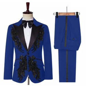 Trajes de esmoquin para hombre al por mayor, trajes formales de ceremonia para <span class=keywords><strong>novio</strong></span>, trajes de fiesta de cumpleaños, pantalones de <span class=keywords><strong>traje</strong></span> de 2 piezas - Product Image 5