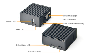 مصدر مفتوح nanor2s من aislink martopi مع منافذ إيثرنت ثنائية Gbps NAS ، حزمة مع علبة معدنية CNC - Product Image 5