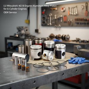 Piston en alliage d'aluminium pour moteur Mitsubishi 4G18, pour moteurs 6 cylindres, service OEM - Product Image 3