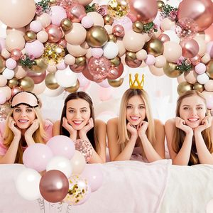<strong>Nude</strong> Pastel Pink Metallic Gold Matte White <strong>Balloons</strong> Rose Gold <strong>Balloon</strong> Garland Arch Kit for Wedding Bridal Birthday Decorations - Product Image 3