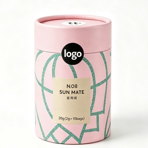 Biodegradable Eco-Friendly Food-Grade Cylinder Paper Tube with Lid, Sealed Can <b>Packaging</b> for Tea & Coffee Beans - Product Image 3