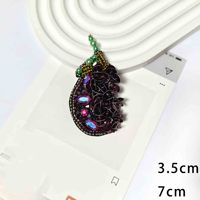 Patchs brodés 3D en forme de diamant avec strass en résine, forme rectangulaire, à coudre sur les vêtements