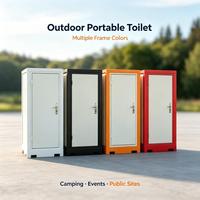 Toilettes portables à panneaux sandwich à compartiment unique, installation facile, avec douche, assemblage rapide, cabine sanitaire temporaire pour chantier