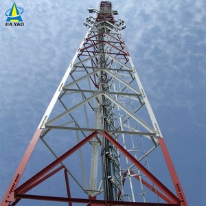Tour en acier cornière à 3 poteaux de 18 m <span class=keywords><strong>et</strong></span> 32 m pour protection contre la foudre, destinée aux parcs industriels <span class=keywords><strong>et</strong></span> aux stations de base 5G - Product Image 1