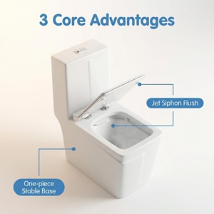<span class=keywords><strong>WC</strong></span> monobloc élégant blanc à poser au sol, chasse <span class=keywords><strong>d</strong></span>'<span class=keywords><strong>eau</strong></span> à <span class=keywords><strong>jet</strong></span> siphonique, double chasse, économie <span class=keywords><strong>d</strong></span>'<span class=keywords><strong>eau</strong></span>, en céramique, S-trap/P-trap - Product Image 4
