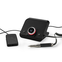 Ponceuse à ongles sans balais 45 000 tr/min 65W avec capteur intelligent, faible bruit, faible vibration, pédale, machine de manucure de bureau pour salon