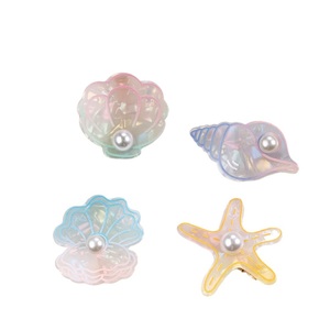 Clip de pelo de mar MIO, pequeño, superventas, chicas encantadoras, Animales Marinos simples, clip de pico de pato, color caramelo con perlas, horquillas frescas para mujer - Product Image 5