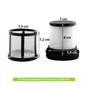 Filtre d'aspirateur à cartouche réutilisable pour ZELMER CLARRIS <span class=keywords><strong>TWIX</strong></span> GALAXY SOLARIS A6012010105 à batterie/à gaz à usage domestique - Product Image 4