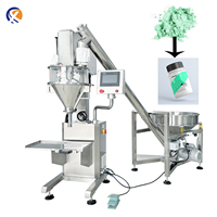 Machine de remplissage et d'emballage semi-automatique pour sachets préformés Doypack, détergent, lait, farine en poudre