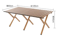 Table de camping pliable moderne en acier au carbone de haute qualité, table de barbecue imperméable pour repas en plein air