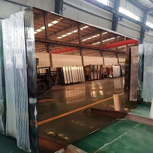 Verre miroir en aluminium double couche personnalisé en usine en Chine, 1,1 mm-6 mm, verre flotté argenté pour applications salle de bain et cuisine - Product Image 1