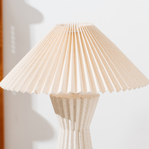 Nordic Luxury Ceramic <strong>Floor</strong> <strong>Lamp</strong> with Textile <strong>Shade</strong> Stylish Fabric <strong>Shade</strong> <strong>for</strong> Living Room Sofa Side Exhibition Hall Decor - Product Image 6