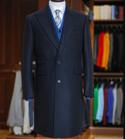 Manteau en laine de haute qualité pour hommes, taille plus, double boutonnage, livraison rapide
