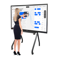 Tableau blanc interactif numérique intelligent tout-en-un avec écran tactile électronique de 55, 65, 75, 86, 100, 110 pouces, 20 ou 40 points de contact