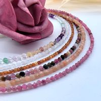 Collier en cristal de 3mm pour femmes et hommes Collier ras du cou en pierre naturelle pour femmes et hommes Bijoux en argent sterling 925 Agate Améthyste Chaînes de pierres précieuses