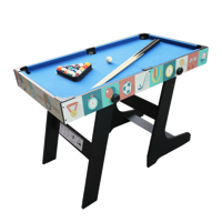 Table de jeu multifonctionnelle pliable 4 en 1 STX de 4 pieds, snooker et billard, football, tennis de table, hockey pour un usage domestique