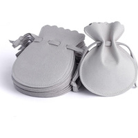 Pochette à bijoux personnalisée en microfibre velours pour boucles d'oreilles, bagues et colliers – Sac en velours haut de gamme anti-ternissement