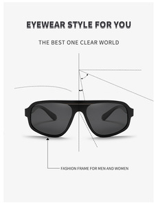 Lunettes de soleil polarisées tendance européennes et américaines GJ K040 pour hommes, verres photochromiques dégradés changeant de couleur en TR90 - Product Image 2