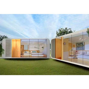 20FT & 40FT Structure en acier léger préfabriqué Mobile Living Container Home Portable Tiny Apple Cabin House pour Office Building Mall - Product Image 5