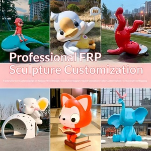 Sculptures en FRP personnalisées de personnages de dessins animés, statues d'affichage en plein air pour les activités promotionnelles et la décoration - Product Image 3