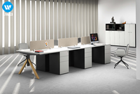 Meubles de bureau et table modulaires en bois modernes LIWEI, durables et écologiques, prix de gros pour usage commercial
