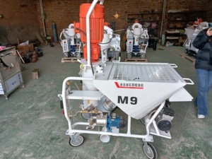 220V/380V M9 <span class=keywords><strong>prix</strong></span> usine automatique électrique mur plâtrage <span class=keywords><strong>Machine</strong></span> haute efficacité mortier gypse ciment peinture <span class=keywords><strong>Machine</strong></span> de pulvérisation - Product Image 5