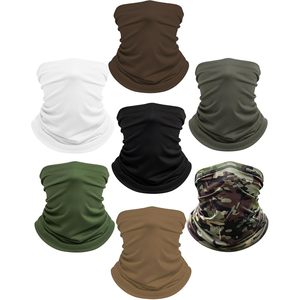 FOXA Neck Gaiter 7 Pack Cooling UV Protection Bandana Face Mask Scarf Unisex Outdoor Use - Product Image 1