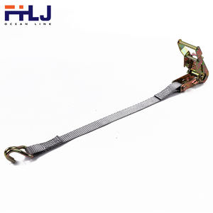 Sangles d'arrimage en polyester noir en acier inoxydable OEM 800KG Sangles d'arrimage à <span class=keywords><strong>cliquet</strong></span> sans fin pour <span class=keywords><strong>enrouleur</strong></span> Boucles en PE Sangles d'emballage - Product Image 5