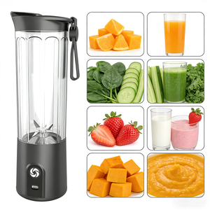 Mixeur portable 550 ml, rechargeable par USB, sans fil, mini-blender, petit appareil ménager, robot culinaire pour bébé, mixeur pour smoothies - Product Image 4