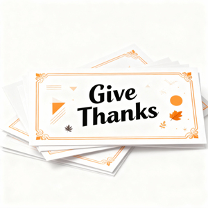 Express Thanksgiving Card Delivery Pre-Designed Autumn <b>Leaf</b> Fancy Paper Hot Stamped Cards 7-Day Shipping for Last Minute Needs - Product Image 2