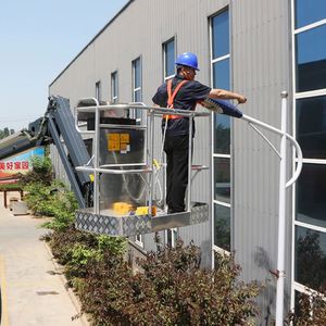 Nouveau élévateur à flèche électrique télescopique one-man de 18m 20m avec courant alternatif hydraulique CE ISO pour les travaux pratiques dans les hôtels et les fermes Matériau en acier - Product Image 3