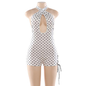 Viviblook Z0113RP <b>Women</b> Summer Clothes New Sexy Sleeveless Hanging Neck Tight <b>Romper</b> for <b>Women</b> - Product Image 4