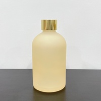 Bouteille diffuseur de parfum décorative de luxe vide en verre, ronde, grande, 200 ml, pour salle de bain, vente en gros