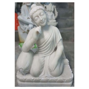 Makrana-mármol blanco, Buda, Idol Murti - Product Image 1