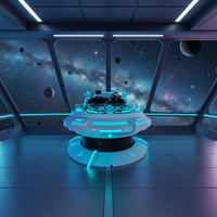 Console de jeu VR JiaYi JY-UFO06S pour 5 personnes, chaise en acier 9D à 360 degrés, simulateur de film VR pour la maison et les centres commerciaux