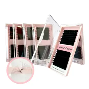 Fluffy Mink Eyelash Vendor False Eyelashes Rapid Blooming Volume Lashes Diy Eyelash Extensions In Bulk