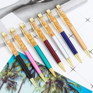 Custom Logo Business Office Metal 1.0Mm Fancy Promotional Gift <b>Gold</b> Foil Ballpoint <b>Pen</b> - Product Image 1