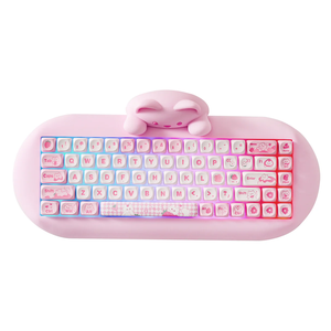 <span class=keywords><strong>Clavier</strong></span> mécanique sans fil YUNZII C75 Cake Meow 75% Gasket RGB Hotswap Tri-mode 2.4G Filaire <span class=keywords><strong>Clavier</strong></span> Chat Mignon pour PC - Product Image 1
