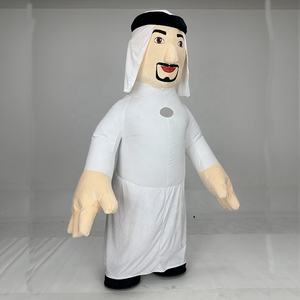 Costume de mascotte en peluche de personnage de dessin animé d'homme arabe gonflable pour la représentation d'événements - Product Image 2