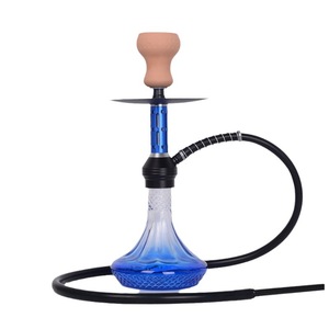 Nouvelle Arrivée 45mm Hauteur Base En Verre En Alliage D'aluminium <span class=keywords><strong>Shesha</strong></span> Narguilé Ensemble En Métal Arabe Fumer Shisha Narguilé En Gros - Product Image 2