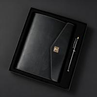 YOUNGS OEM Luxus Notizbuch-Set mit Individuellem Logo, PU-Leder, Stift, USB-Stick, A5 Journal, Geschenkset mit Prägung und Druck für Unternehmen
